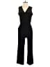 NY Collection Solid Black Jumpsuit Size M (petite) - photo 1