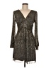 Trina Turk Metallic Silver Cocktail Dress Size 6 - photo 1