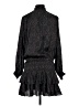 Ulla Johnson 100% Polyester Paisley Black Casual Dress Size 0 - photo 2