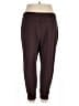 Danskin Solid Burgundy Casual Pants Size XXL - photo 2