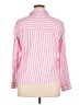 BeachLunchLounge Stripes Pink Long Sleeve Blouse Size XL - photo 2