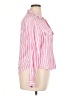 BeachLunchLounge Stripes Pink Long Sleeve Blouse Size XL - photo 4