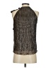 Nicole Miller Silver Sleeveless Blouse Size S - photo 2