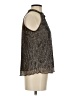 Nicole Miller Silver Sleeveless Blouse Size S - photo 4