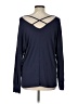 Laila Jayde Blue Long Sleeve Top Size L - photo 2