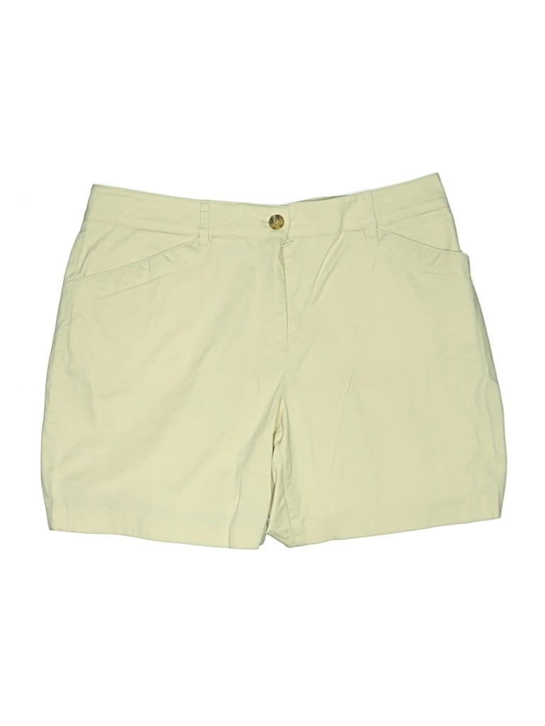 Pre-owned Talbots Outlet Khaki Shorts In Yellow