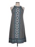 Max Studio Graphic Gray Casual Dress Size L - photo 1