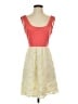 Ark & Co. 100% Polyester Color Block Floral Orange Cocktail Dress Size S - photo 1