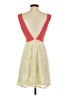 Ark & Co. 100% Polyester Color Block Floral Orange Cocktail Dress Size S - photo 2