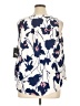 Ryan Wythe 100% Polyester Floral Ivory 3/4 Sleeve Blouse Size 1X - photo 2