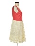 Ark & Co. 100% Polyester Color Block Floral Orange Cocktail Dress Size S - photo 4