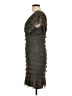 Max Studio Metallic Gray Cocktail Dress Size L - photo 5