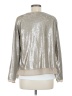 Midnight Velvet 100% Polyester Metallic Silver Jacket Size M - photo 2