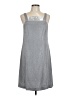 Alex Evenings Metallic Silver Casual Dress Size 14 - photo 1