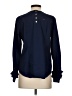 MICHAEL Michael Kors Blue Long Sleeve Blouse Size S - photo 2