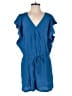 Ann Taylor LOFT 100% Rayon Solid Blue Romper Size M - photo 1