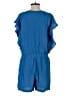 Ann Taylor LOFT 100% Rayon Solid Blue Romper Size M - photo 2