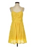 Final Touch Solid Yellow Casual Dress Size S - photo 1