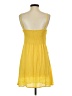 Final Touch Solid Yellow Casual Dress Size S - photo 2