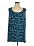 Catherines Blue Sleeveless Blouse Size 1X - photo 1