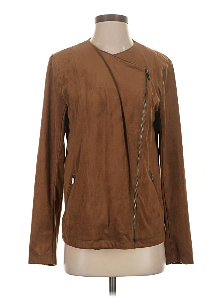 Pre-owned Jjill Jacket In Brown