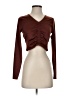 Calia Brown Long Sleeve Top Size S - photo 1