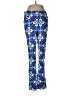 Barbara Erickson Print Blue Casual Pants Size 8 - photo 1
