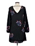 Dex 100% Polyester Paisley Black Casual Dress Size XS - photo 2