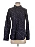 Garnet Hill Polka Dots Blue Long Sleeve Button-Down Shirt Size 4 - photo 1