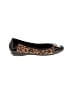 Anne Klein Animal Print Black Flats Size 7 1/2 - photo 1
