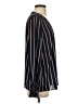 Three Eighty Two 100% Polyester Stripes Black Long Sleeve Blouse Size S - photo 4