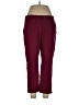 Chico's Solid Burgundy Active Pants Size Lg (2.5) - photo 1