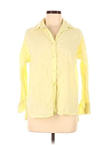 Unbranded 3/4 Sleeve Button-Down Shirt (view 1)