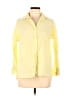 Unbranded Yellow 3/4 Sleeve Button-Down Shirt Size M - photo 1