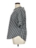 Assorted Brands Houndstooth Black Short Sleeve Blouse Size XL (estimated) - photo 5