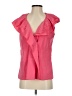 BCBGMAXAZRIA Solid Pink Sleeveless Blouse Size S - photo 1