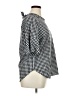 Assorted Brands Houndstooth Black Short Sleeve Blouse Size XL (estimated) - photo 4