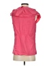 BCBGMAXAZRIA Solid Pink Sleeveless Blouse Size S - photo 2