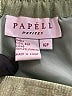 Papell 100% Silk Solid Green Silk Skirt Size 16 Petite - photo 5