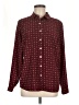 Premise Studio 100% Polyester Polka Dots Burgundy Long Sleeve Blouse Size M - photo 1