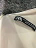 Zara 100% Polyester Solid Ivory Cocktail Dress Size XS - photo 3