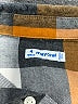 Mayoral Checkered-gingham Orange Long Sleeve Button-Down Shirt Size 4 - photo 3