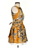 Thakoon Addition 100% Polyester Print Yellow Casual Dress Size 2 - photo 4
