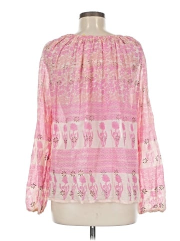 Blue Boheme Long Sleeve Blouse (view 2)