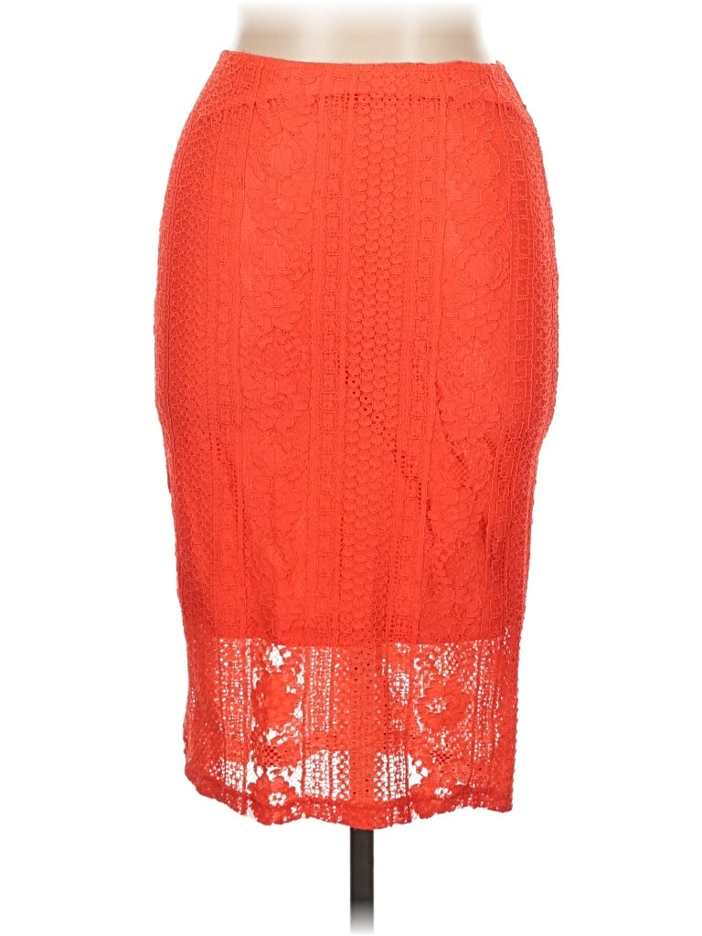 Pre-owned Missguided Formal Skirt In Orange