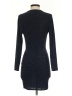 Missguided Metallic Black Blue Cocktail Dress Size 4 - photo 2