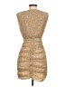 Zara 100% Polyester Tweed Tan Cocktail Dress Size S - photo 2