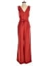Antonio Melani 100% Polyester Solid Red Jumpsuit Size 0 - photo 1