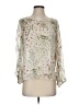 Joie 100% Polyester Floral Ivory 3/4 Sleeve Blouse Size S - photo 1