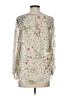 Joie 100% Polyester Floral Ivory 3/4 Sleeve Blouse Size S - photo 2